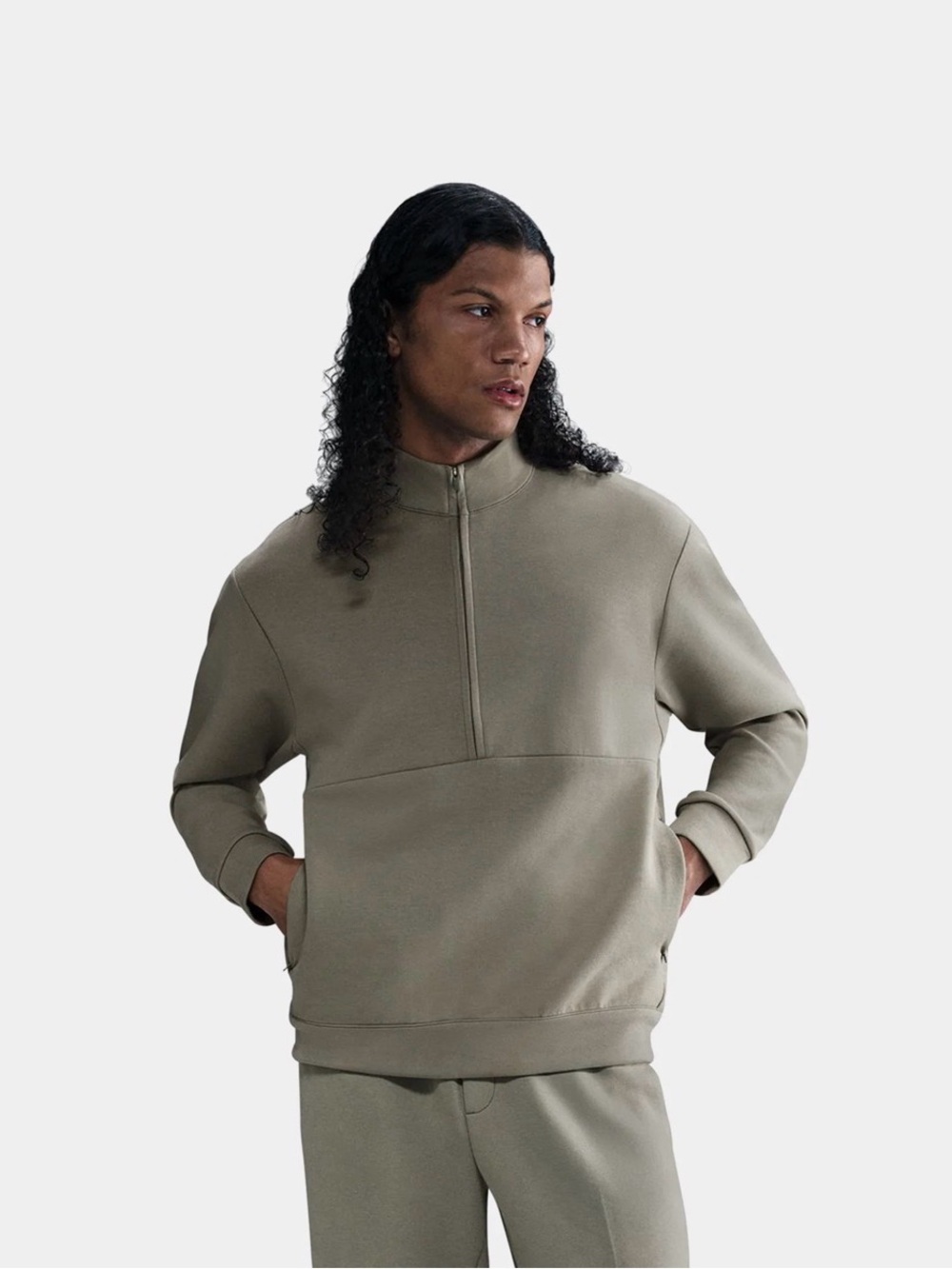 NWT XXL Nike 24.7 Impossibly Soft Dri-FIT Men's Half-Zip Sweater Jacket Athletic